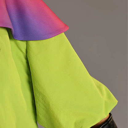 Anime Gnosia Yuri Cosplay Costume Wig Green Jacket Uniform Carnival Halloween Party for Women Men Girls Role Play Outfit Props