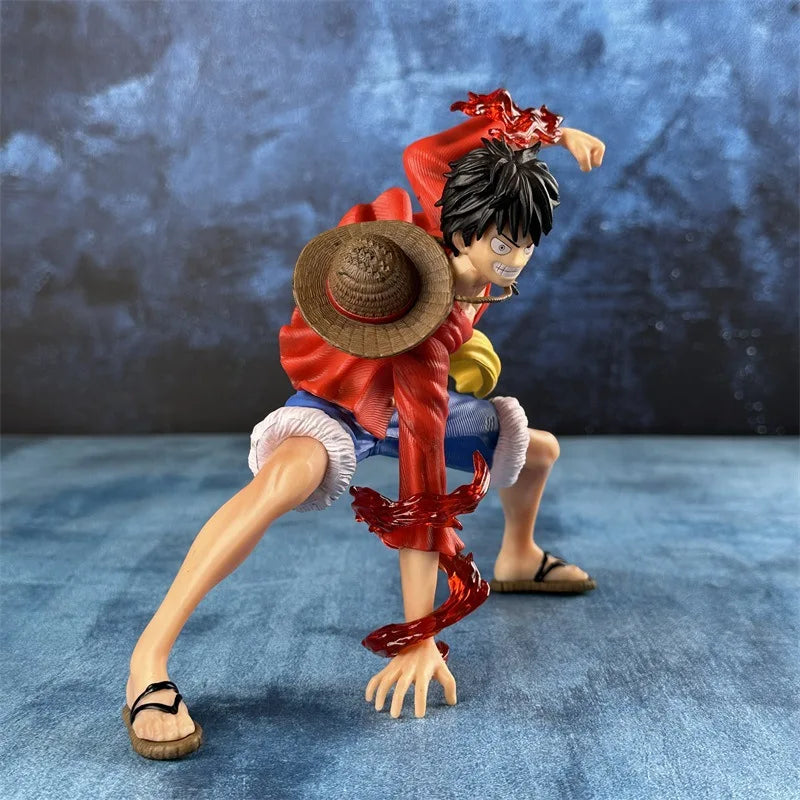 18cm One Piece Monkey D. Luffy Luffy Figures Battle Style Action Figures Anime Collection PVC Model Doll Toys Kid Birthday Gifts