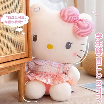 4style Hello Kitty Anime Hello Kitty Stuffed Toys Plushier Soft Pillow Birthday Gifts For Girls Kawaii Hello Kitty Plush Dolls