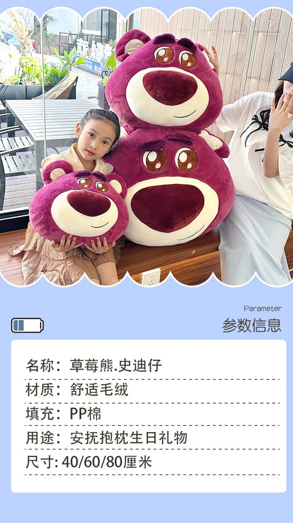 70x110cm Super Big Size Stitch Disney Anime Plush Stuffed Doll Kawaii Lotso Pillow Room Decoration Plushies Holiday Gift