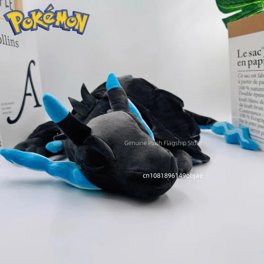 50cm Big Size Pokemon Black Charizard Sleeping Anime Plush Stuffed Doll Room Decoration Plushies Pillow Ornaments Children Gift