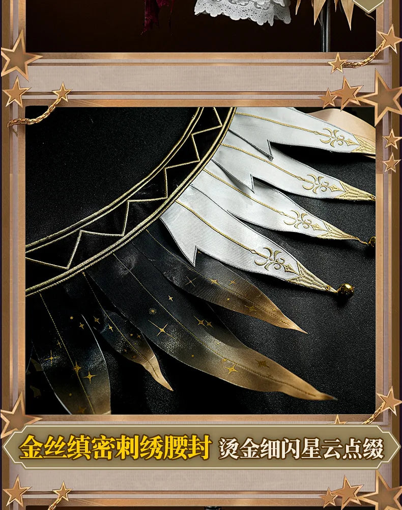 Identity V Hullabaloo Mike Morton Brightest Star Cosplay Costume Wig Uniform Hat Props Halloween Party for Women Men Carnival