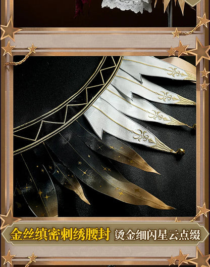 Identity V Hullabaloo Mike Morton Brightest Star Cosplay Costume Wig Uniform Hat Props Halloween Party for Women Men Carnival