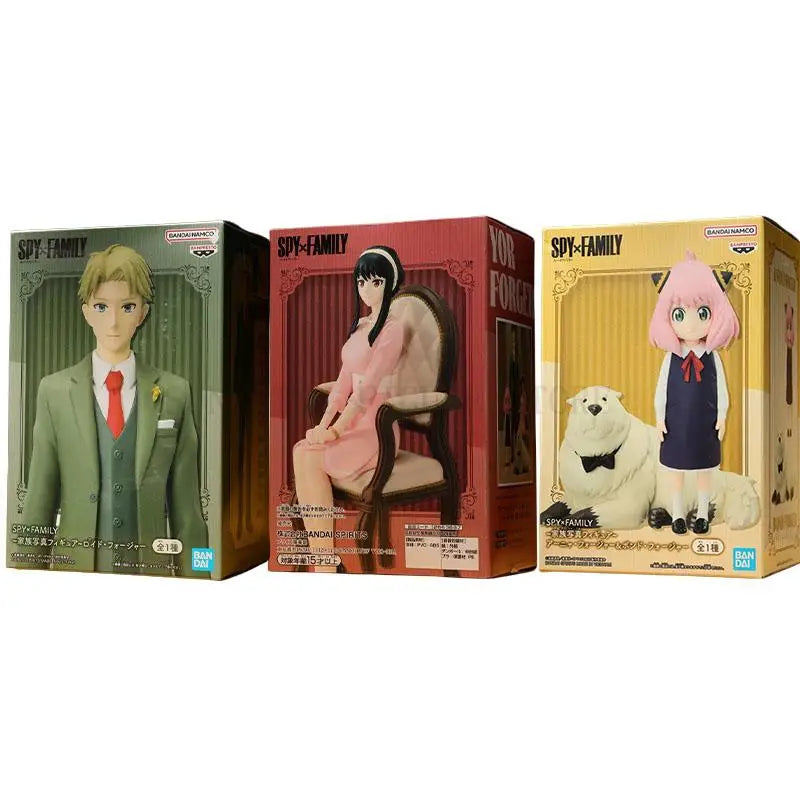 Bandai Original In Stock SPY FAMILY Anime Figure Twilight Anya Yor Bond Anime Action Figuresmodel Boxed Toys Ornaments Gift
