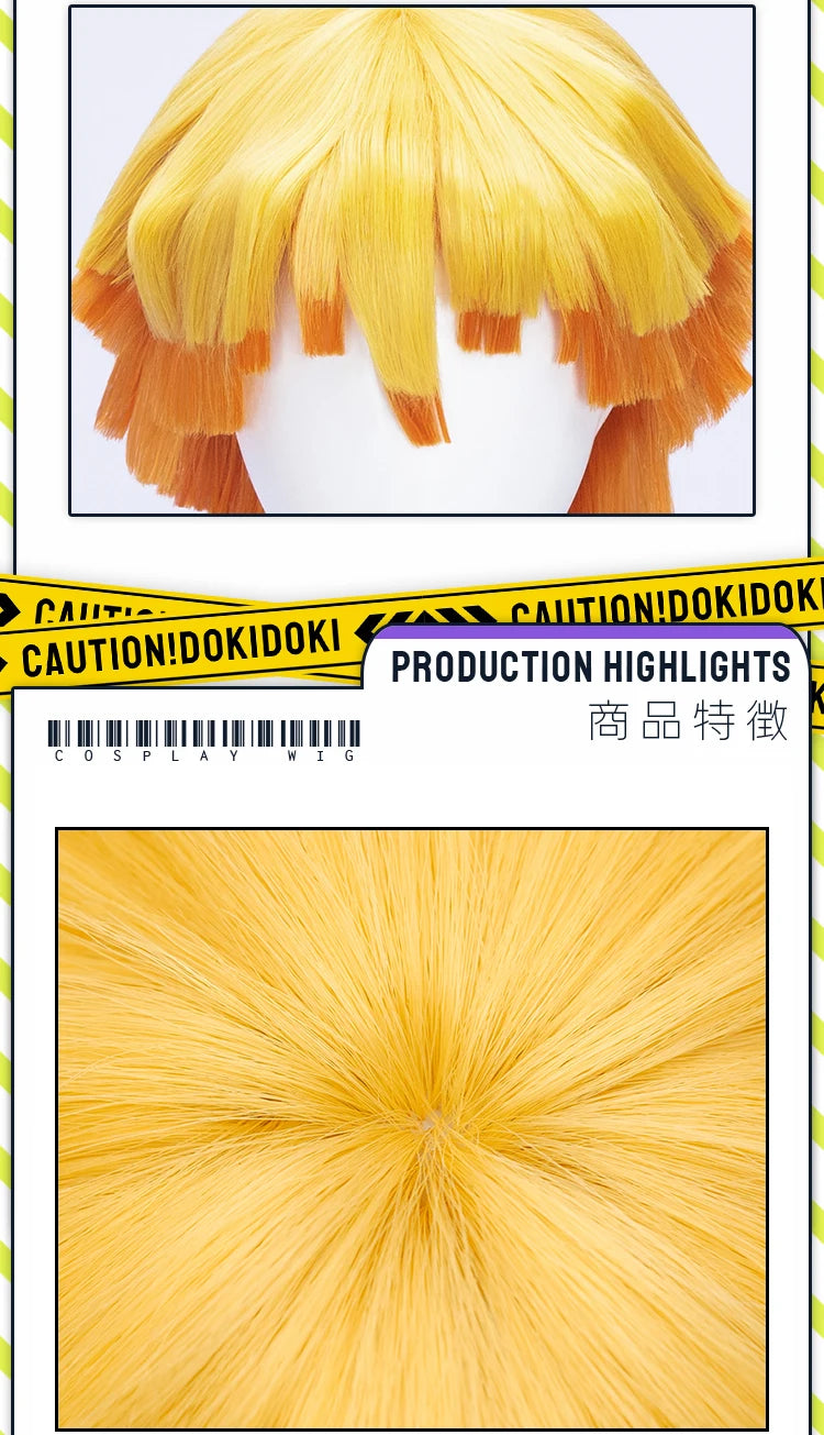 IN STOCK Tanjirouu Nezukoo Zenitsuu Mitsurii Shinobu Akazaa Wig Cosplay AnimeDokiDoki Women Tamayoo Hairpin Demon Free Wig Cap
