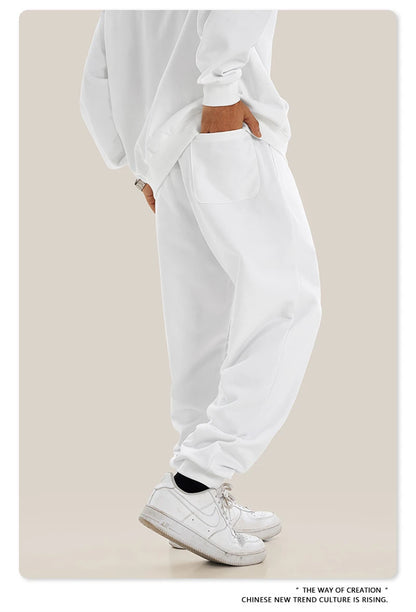 ZODF 2024 Autumn Winter Unisex Solid Sweatpants Heavyweight 440gsm Casual Loose Fit Sport Joggers HY0890