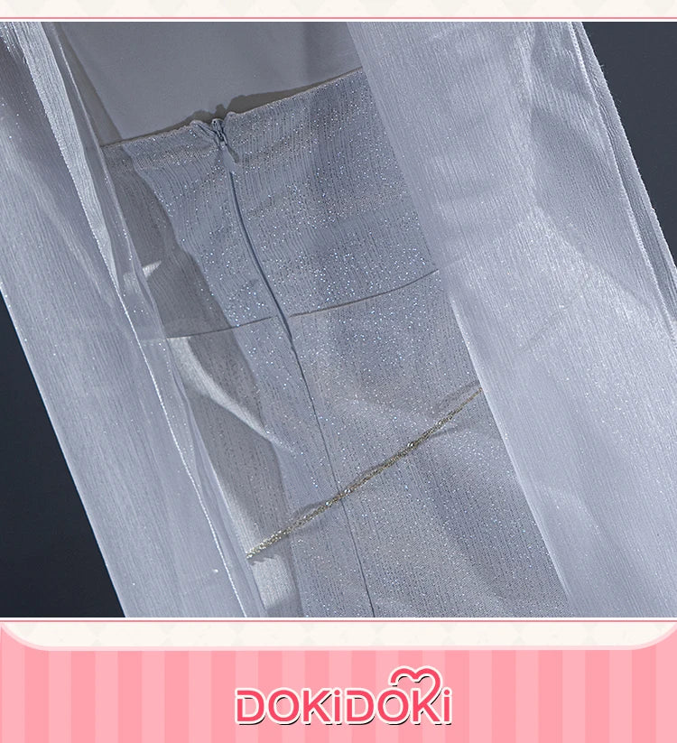 IN STOCK Cloudscape Calm Hunter MC Cosplay Game Love and Deepspace【S-2XL】DokiDoki-N Women White Dress Plus Size