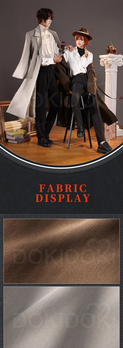 IN STOCK Nakaharaa Chuyaa/Dazaii Osamuu Cosplay Costume Anime Cosplay DokiDoki-SR Cosplay Costume Nakahara Chuuya Men Cosplay