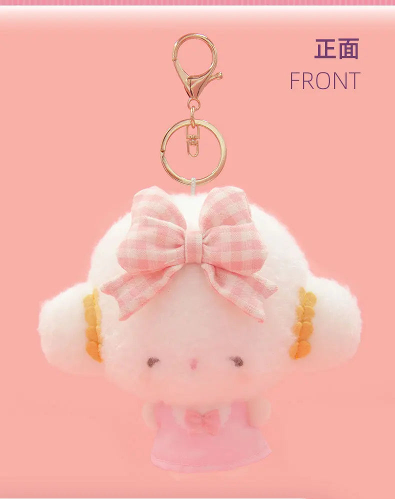 Sanrio New Kawaii Cute Cogimyun Kogimyun Plush Keychain Kids Stuffed Plush Toys Small Pendant Birthday Gifts For Children Girls