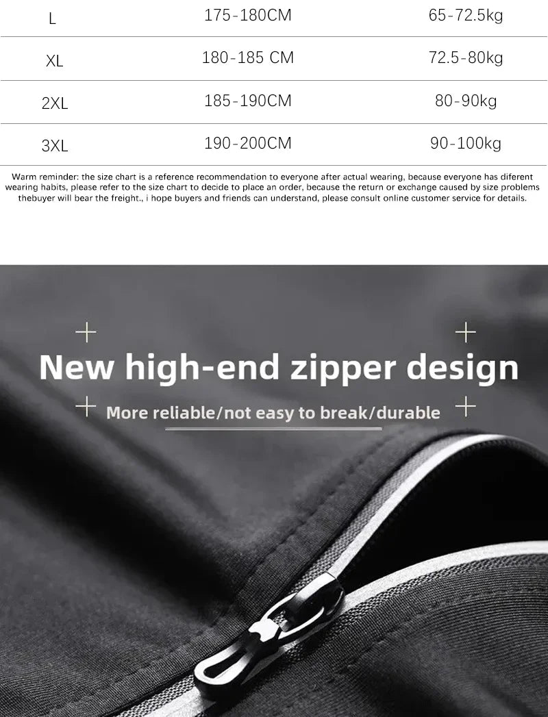 Men’s Fitness Running Set Tight-Fit Quick-Dry Sportswear for Autumn Night Runs Training and Cycling Gear