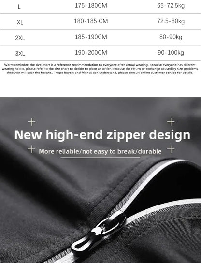 Men’s Fitness Running Set Tight-Fit Quick-Dry Sportswear for Autumn Night Runs Training and Cycling Gear