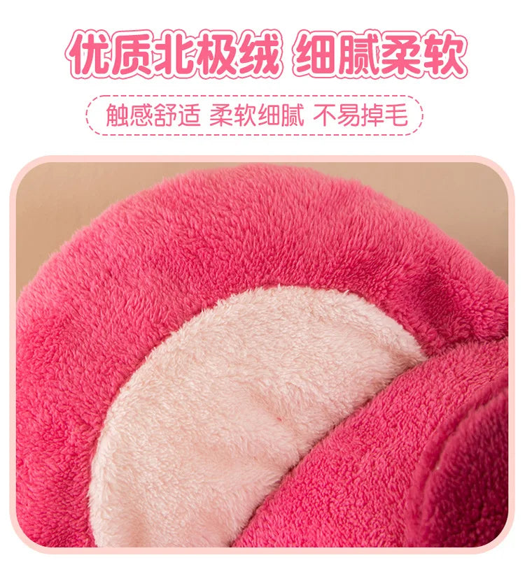 65cm Disney Toy Story 4 Strawberry Bear Cute Girl Heart Bear Backrest Plush Toy Doll Pillow Doll Cushion with Strawberry Flavor