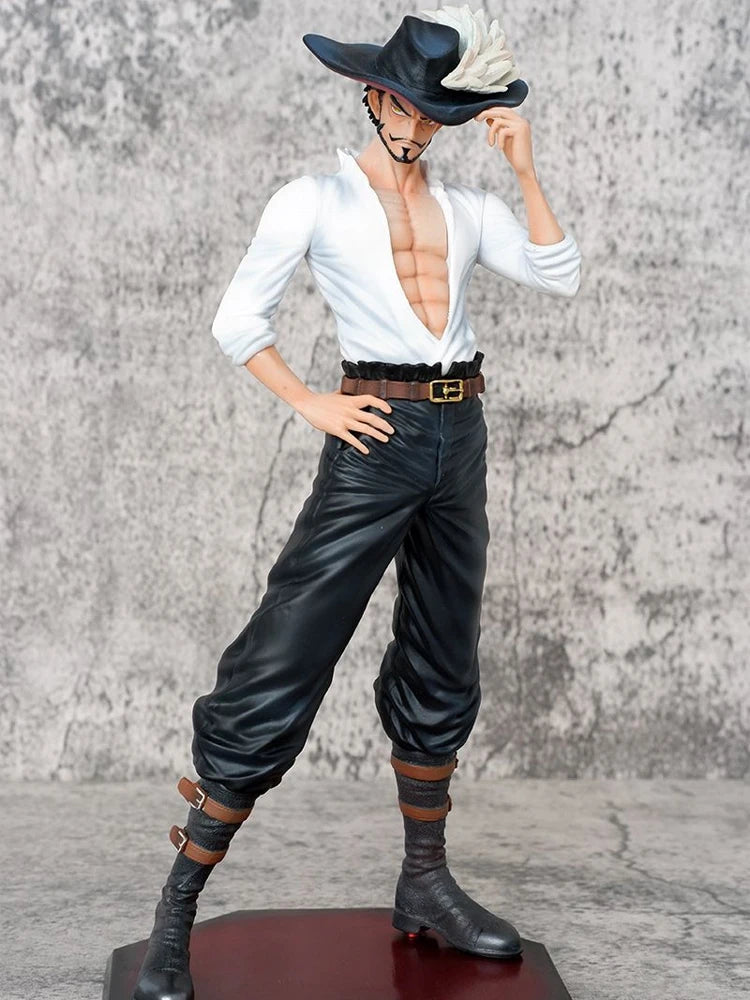 29cm ONE PIECE Dracule Mihawk Anime Figures Top Decisive Battle Action Figure PVC Model Toys Collection Ornaments Doll Fans Gift