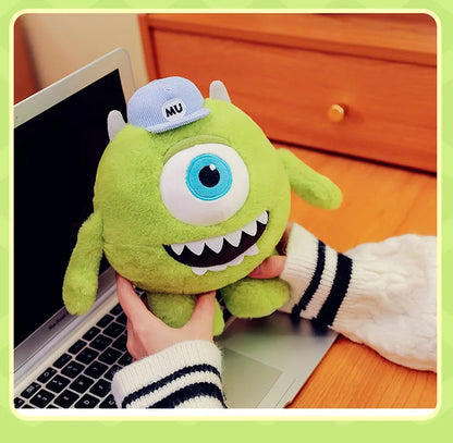 40/60CM Big Size Mike Wazowski Disney Anime Plush Stuffed Doll Kawaii Room Decoration Plushies Pillow Ornaments Holiday Gifts