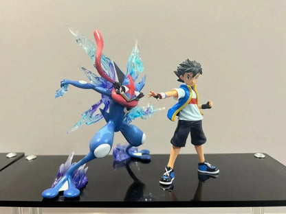 9cm Pokemon Greninja Figure Battle Ash Ketchum Greninja Action Figure Pvc Anime Collection Model Desk Ornament Doll Toy Gifts