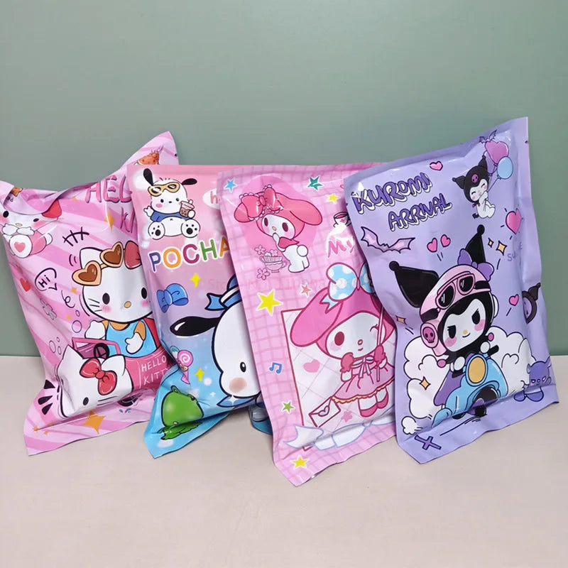 12pcs New Sanrio Kuromi Melody Papacha Dog Blind Box Stationery Set Surprise Blind Bag Student Gift Reward Wholesale