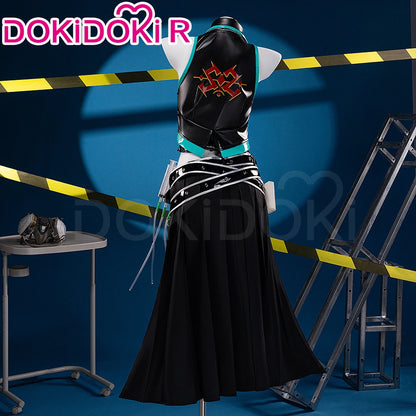 Mikuu Shiiee Cosplay Costume DokiDoki-R Mikku Women Sexy Black Dress Mikuu Shiiee Cosplay Halloween Costume