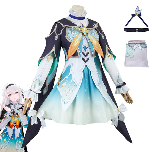 Honkai Star Rail Firefly Cosplay Costume Set Polyester