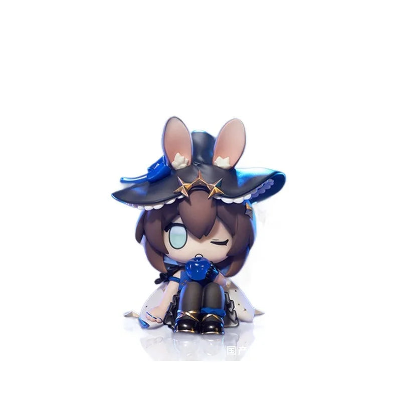 Arknights  Amiya Cute Q Version Doll Beautiful Girl Model Figurine Creative Statue  Holiday Gifts Desktop Ornament 12cm Toy