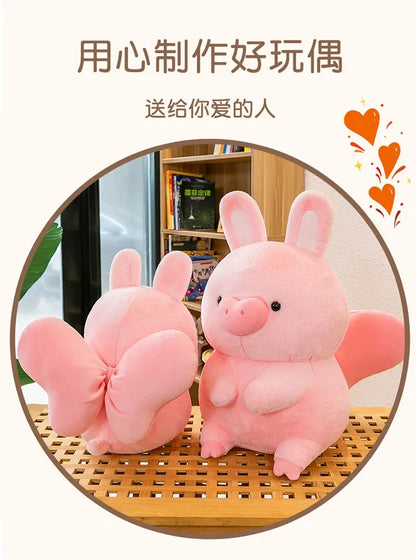 New 55cm Soft Kawaii Love Pink Pig Plush Pillow Stuffed Super Cute Round Pig High Quality Doll Gift for Childre Birthday Gift