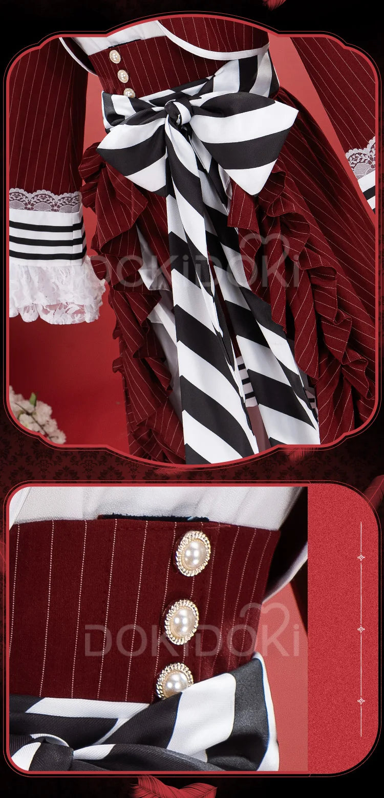 Ciel Phantomhive Cosplay Costume Anime Cosplay DokiDoki-R【XS-3XL】Men Long Costume Ciel Cosplay Plus Size