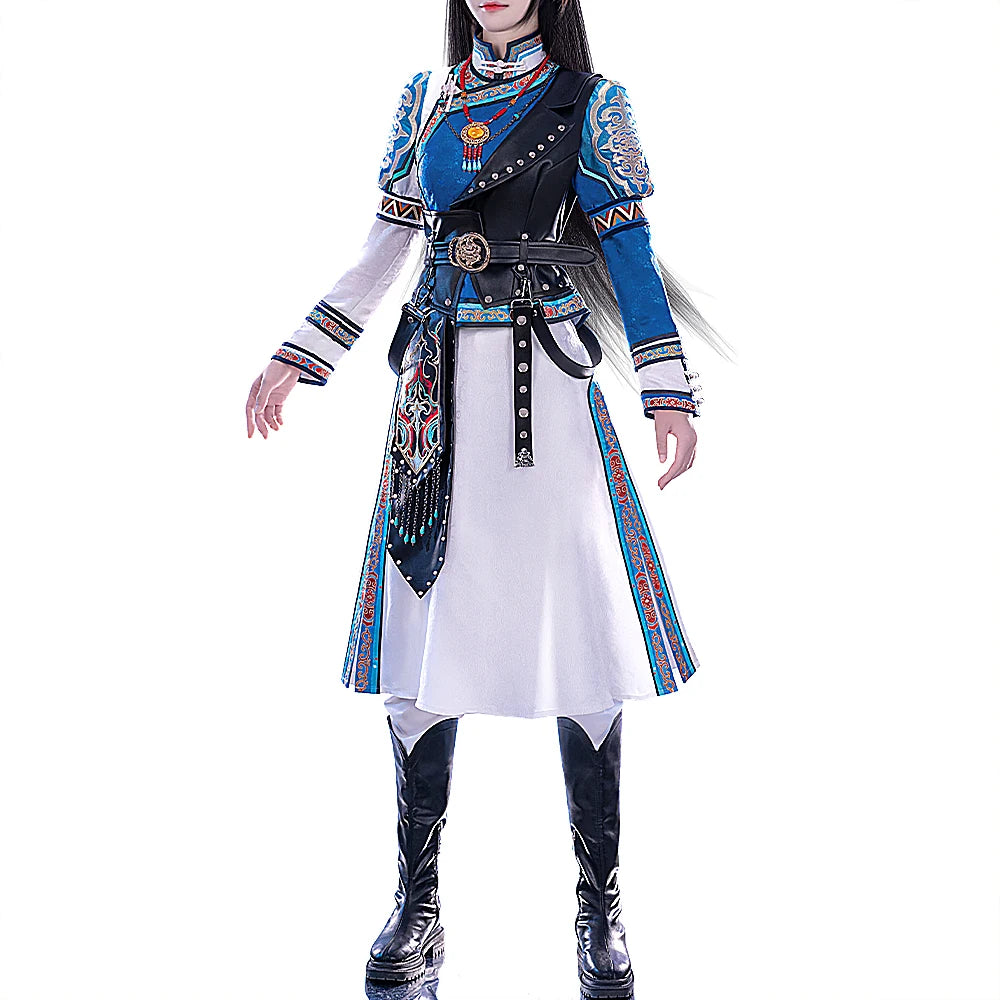 Heavy Frost Heroine Cosplay Costume Game Love and Deepspace DokiDoki-R Women Halloween Dress Heroine MC Blue Suit Sylus