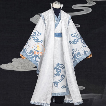 Anime Movies Nezha Aobing Cosplay Costume Wig Hanfu Uniform Horns Sticker Ao Bing Ancient Clothing Ne Zha 2 Halloween Women Men