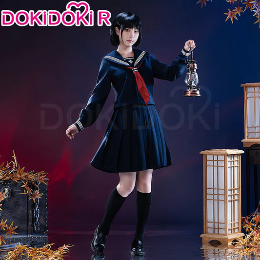 IN STOCK Shimizu Hinako Cosplay Costume Anime【S-2XL】DokiDoki-R Women School JK Uniform Dress Cosplay Halloween Plus Size