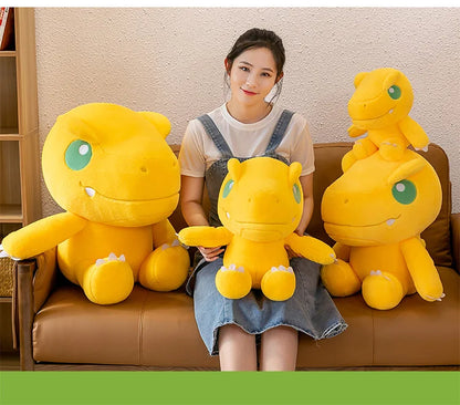 45/55/70cm Big Size Agumon Digimon Adventure Anime Plush Stuffed Doll Kawaii Decoration Plushies Children Pillow Holiday Gift