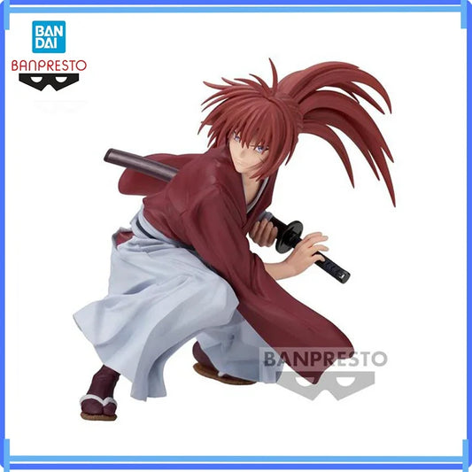In Stock Banpresto Original Bandai Vibration Stars Rurouni Kenshin Himura Kenshin Anime Action Figure Model Boxed Toys Gifts