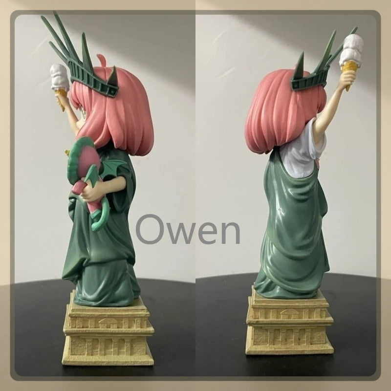 Anime Spy×Family Action Figures Anya Forger Cute Statue de la liberté figurine Model Toys PVC Collectible Ornament Birthday Gift