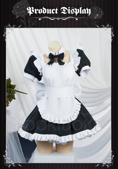 Gotou Hitori Cosplay Anime Bocchi the Rock! 【S-2XL】DokiDoki Cute Maid Uniform Dress Gotou Hitori Women Cosplay Costume Plus Size