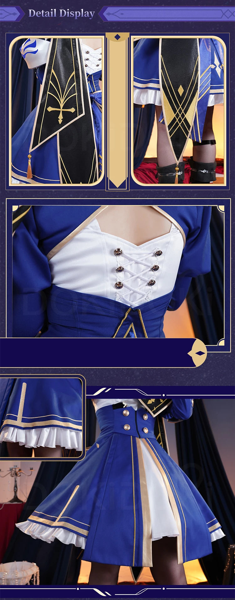 IN STOCK Saber Cosplay Costume Game Honkai: Star Rail x Fate Stay Night【S-2XL】DokiDoki-R Halloween Saber Costume Plus Size