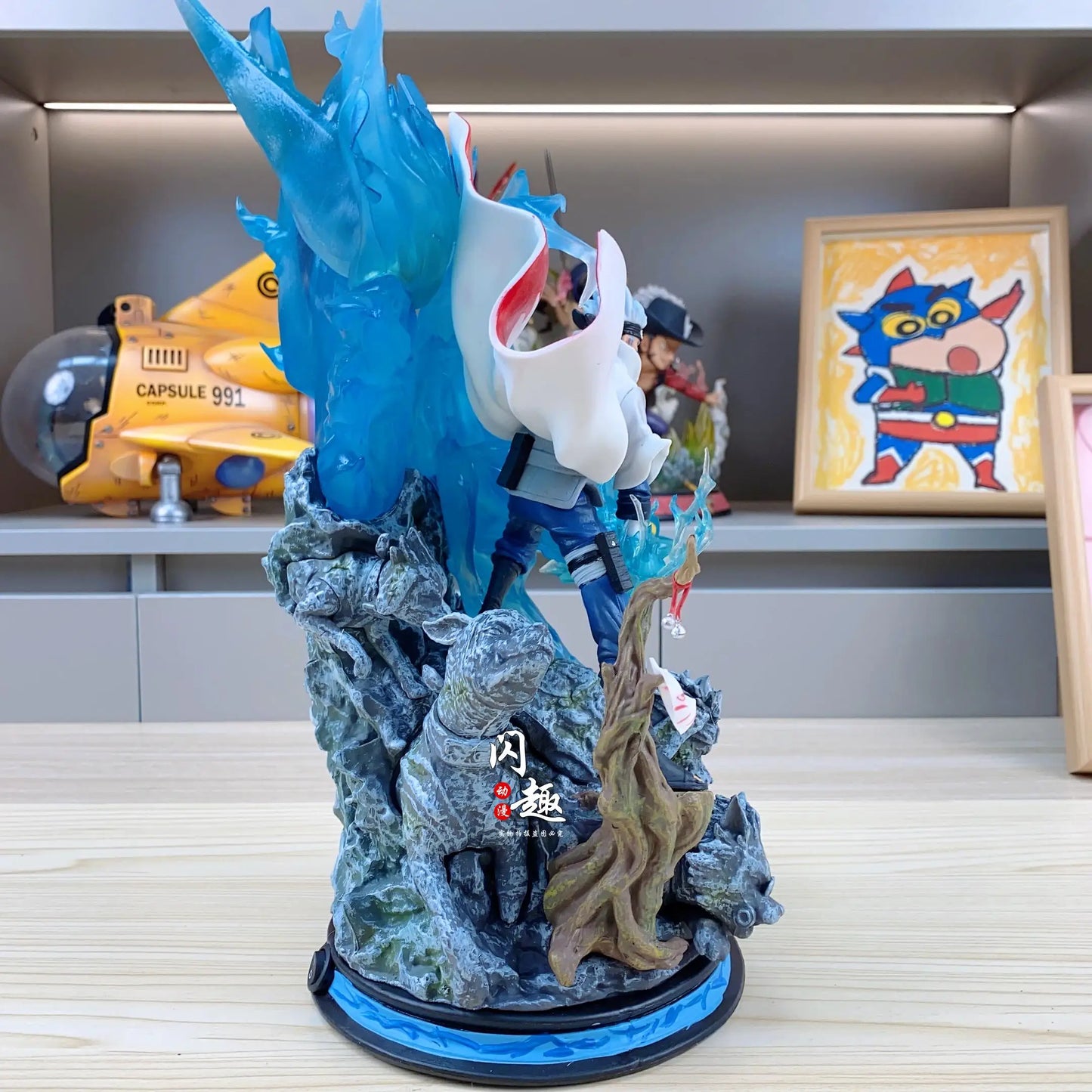 Naruto Anime Figure GK Hatake Kakashi 37cm Action Figure PVC Cartoon Characters Desktop Ornaments Friends Birthday Gifts Toys