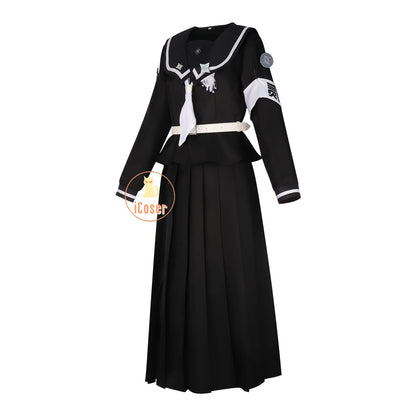iCoser The Hundred Line Hiruko Shizuhara Cosplay Costume Wig Battle Uniform Last Defense Academy Halloween Party for Women Girls
