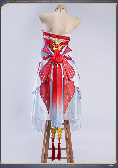 LAST BATCH UWOWO Jinhsi Cosplay Game Wuthering Waves Jinhsi Peach Blossom Cosplay Costume Dress Halloween Costume