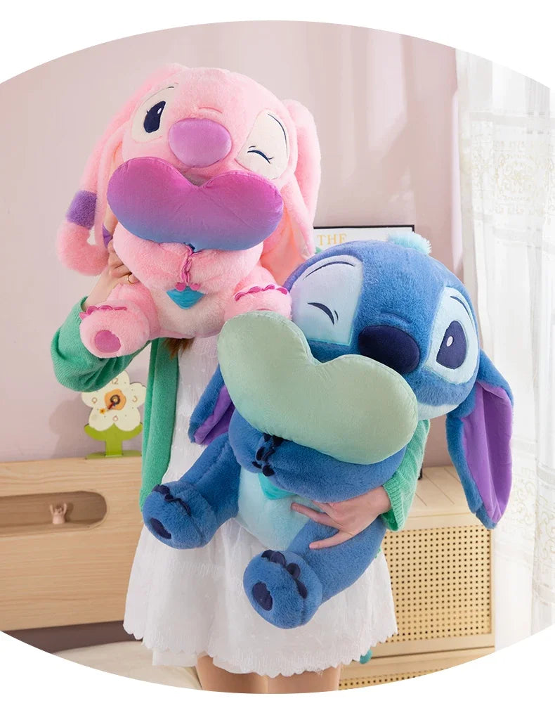 New Disney Lilo&Stitch Cute Cartoon Dolls Toys Kawaii Anime Soft Stuffed Dolls Pillow Appease Toys Birthday Gift for Boys Girls