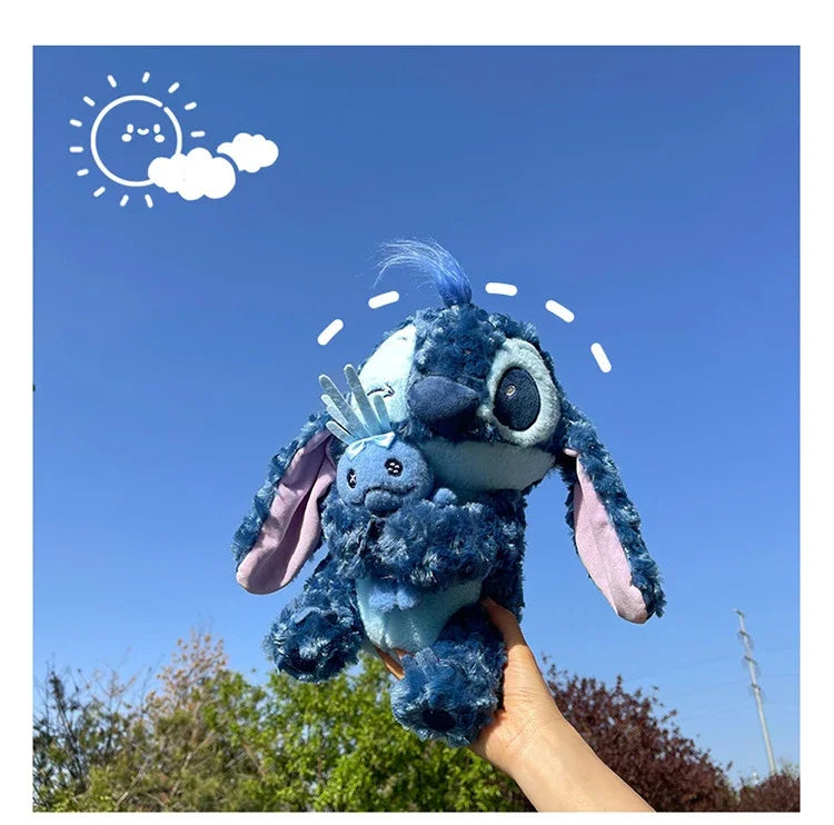 30/85cm Lilo and Stitch Disney Plush Toys Pink Kawaii Scrump Anime Cartoon Plushie Sakura Stich Dolls Soft Stuffed Gift for Kids