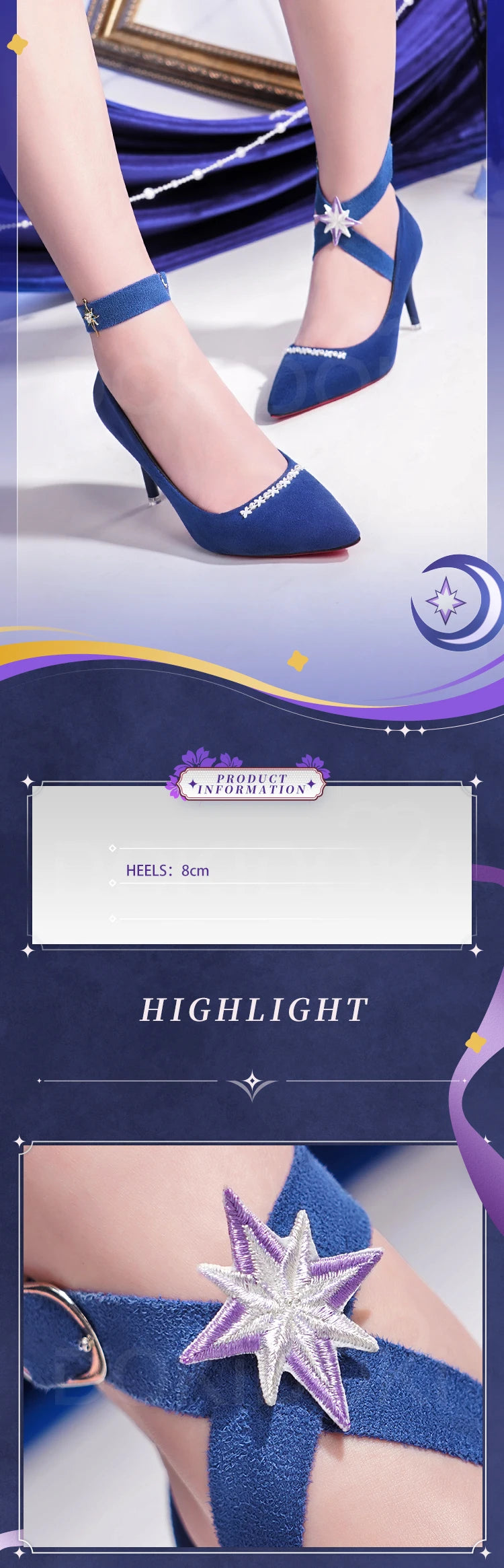 IN STOCK Cipher The Herta Aglaea Sunday Robin Aventurine Cerydra Shoes Cosplay Game Honkai: Star Rail DokiDoki-SR HSR