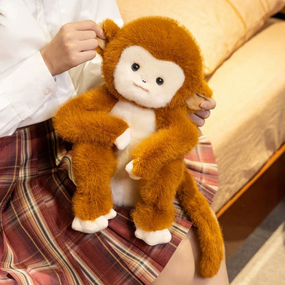 Simulation Animal monkey Plush Doll Cute Cartoon monkeys Stuffed Toy For Children Kids Girls kawaii room decor ﻿