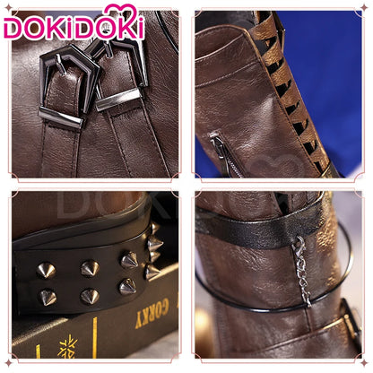 Heroine Caleb Shoes Cosplay Game Love and Deepspace DokiDoki Men Women MC Hunter Boots Caleb Cosplay Shoes