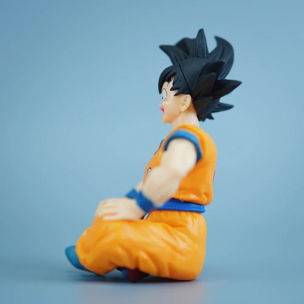 11cm Anime Dragon Ball Goku PVC Action Figure Statue Desktop Ornament Model Toy Gift