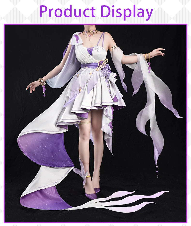 PRE SALE UWOWO Robin Cosplay Game Honkai Star Rail Fanart Robin Wisteria Gown Cosplay Costume Halloween Costume