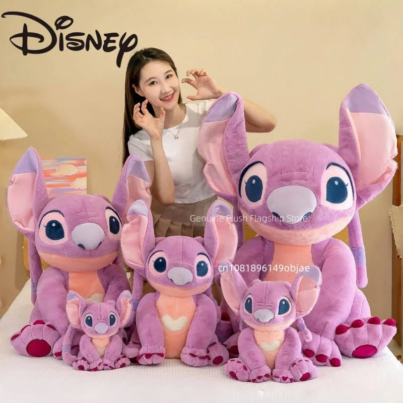 30/45/60/80CM Big Size Disney Stitch Cartoon Anime Plush Stuffed Doll Room Decoration Peluche Pillow  Plushies Ornaments Gifts