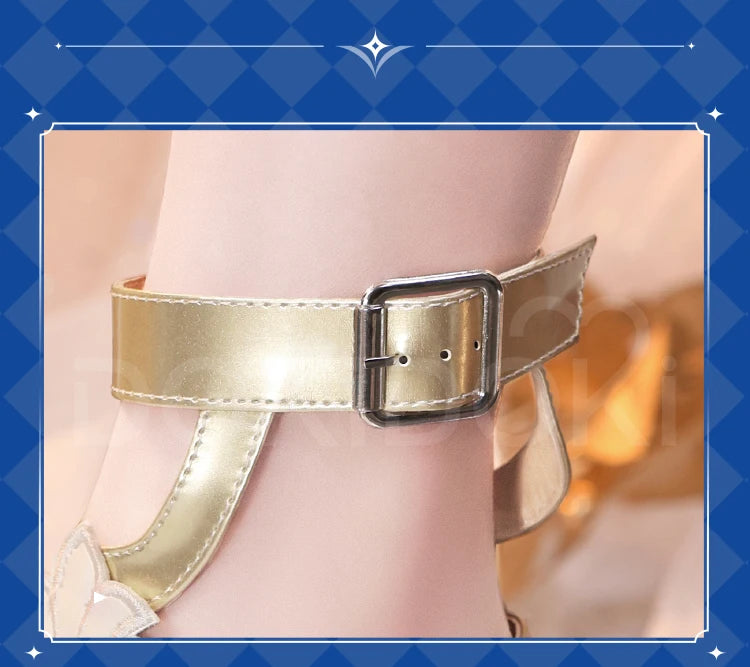 IN STOCK Aglaea Cosplay Costume Game Honkai: Star Rail DokiDoki-SR HSR Women Golden Gorgeous Dress Aglaea Halloween Wig