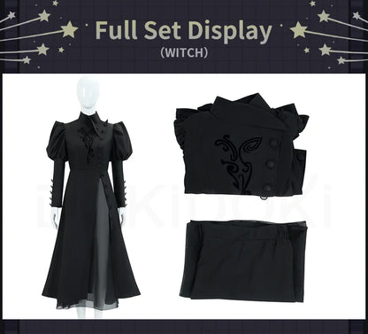 Glinda Elphaba Cosplay Costume Wicked Cosplay【XS-3XL】DokiDoki-N Women Black Pink Dress Glinda Cosplay School Uniform Plus Size
