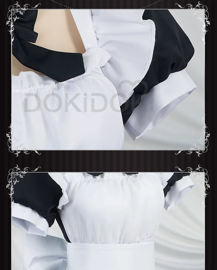 Gotou Hitori Cosplay Anime Bocchi the Rock! 【S-2XL】DokiDoki Cute Maid Uniform Dress Gotou Hitori Women Cosplay Costume Plus Size
