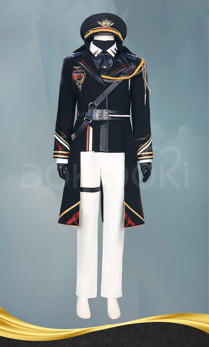 Caleb MC Cosplay Costume Game Love and Deepspace【XS-2XL】DokiDoki-R Men Women Pilot Uniform Xia Yizhou Hat Plus Size