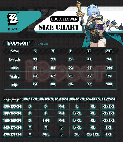 Zenless Zone Zero Lucia Cosplay Costume Wig Uniform Horns Headwear Tail Spook Shack Halloween Party for Women Girls Role Play