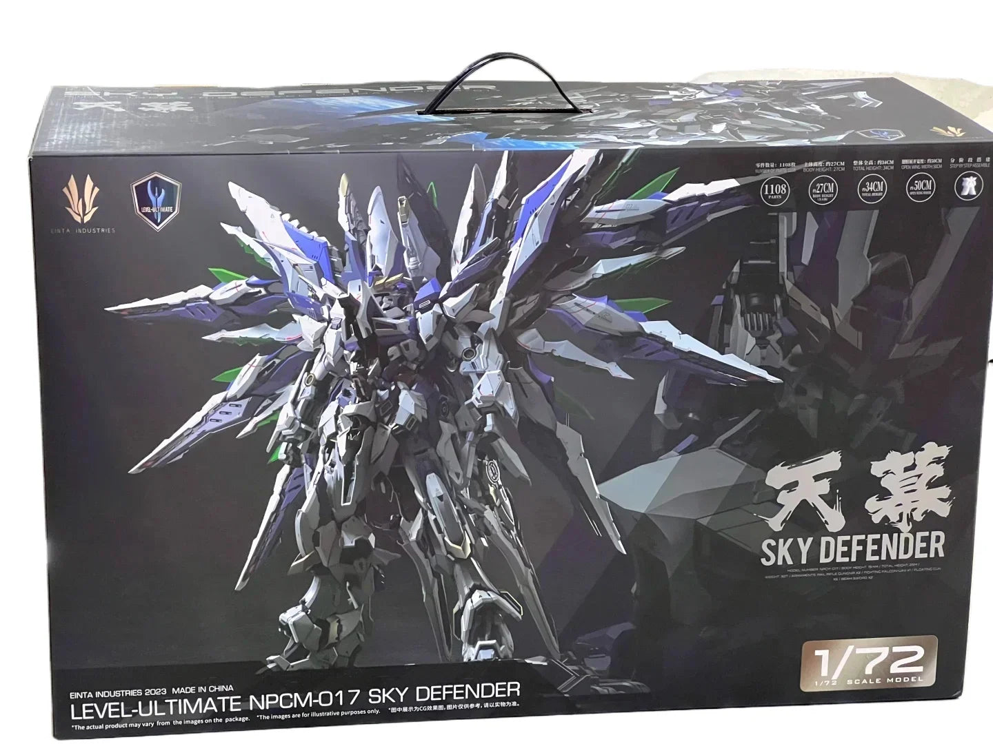 EINTA INDUSTRIES SKY DEFENDER Level-Ultimate NPCM-017 1/72 Assembling PVC Mecha Model Toy Oversize - Orignal Box